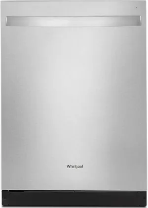 Front view of the Whirlpool WDT730HAMZ dishwasher